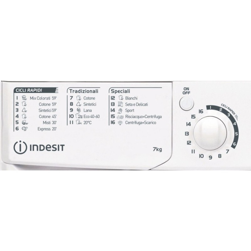 Indesit EWC 71252 W IT N Waschmaschine Frontlader 7 kg 1200 RPM E Weiß