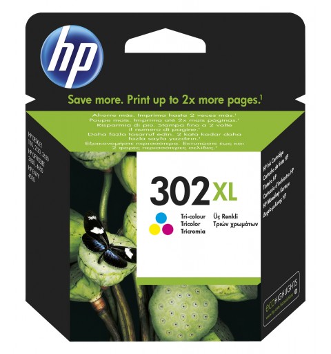 HP Original 302XL Cyan Magenta Gelb Druckerpatrone mit hoher Reichweite