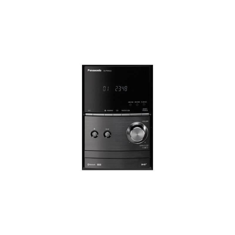 Panasonic SC-PM602EG Microcadena de música para uso doméstico 40 W Negro