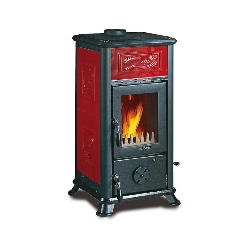 La Nordica Dorella L8 stove Freestanding Firewood Black, Bordeaux