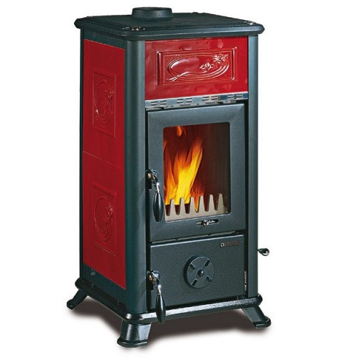 La Nordica Dorella L8 stove Freestanding Firewood Black, Bordeaux