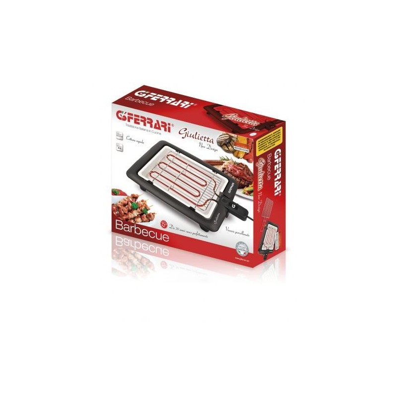 G3 Ferrari G10024 barbecue per l'aperto e bistecchiera Grill Da tavolo Elettrico Nero 2000 W