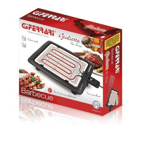 G3 Ferrari G10024 barbecue per l'aperto e bistecchiera Grill Da tavolo Elettrico Nero 2000 W