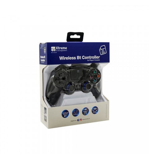 Xtreme Wireless BT Controller Schwarz 3,5 mm Gamepad Analog Digital PlayStation 4