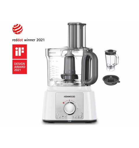 Kenwood MultiPro Express robot de cocina 1000 W 3 L Acero inoxidable, Blanco