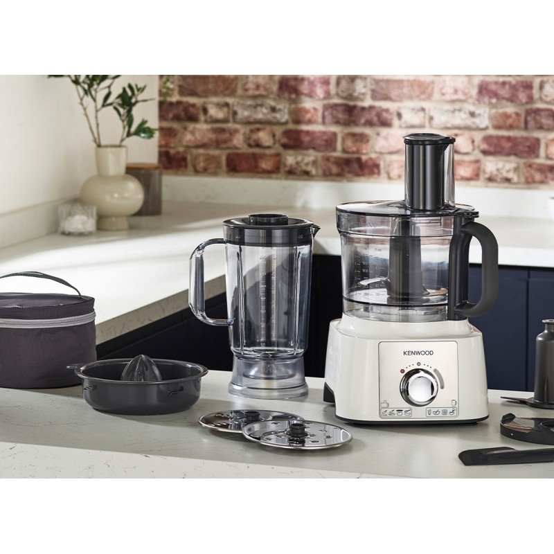 Kenwood MultiPro Express robot de cocina 1000 W 3 L Acero inoxidable, Blanco