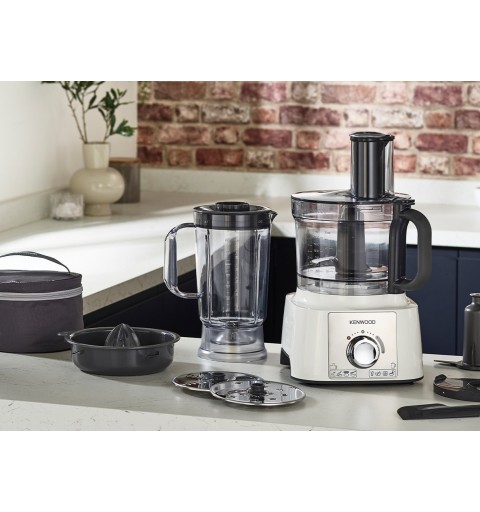 Kenwood MultiPro Express robot de cocina 1000 W 3 L Acero inoxidable, Blanco