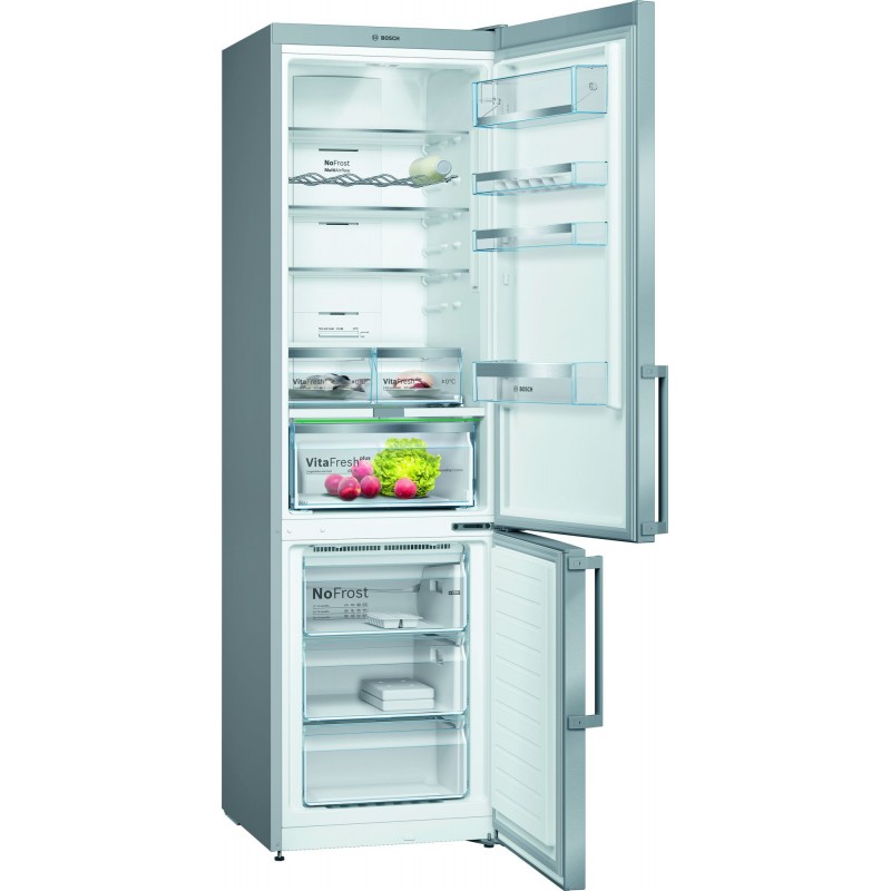 Bosch Serie 6 KGN39AIDR Kühl- und Gefrierkombination Freistehend 368 l D Edelstahl