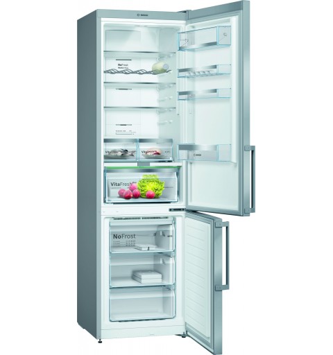 Bosch Serie 6 KGN39AIDR Kühl- und Gefrierkombination Freistehend 368 l D Edelstahl