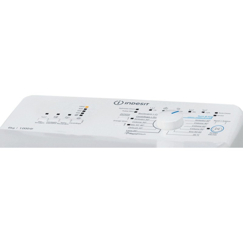 Indesit BTW L60300 IT N lavadora Carga superior 6 kg 1000 RPM D Blanco