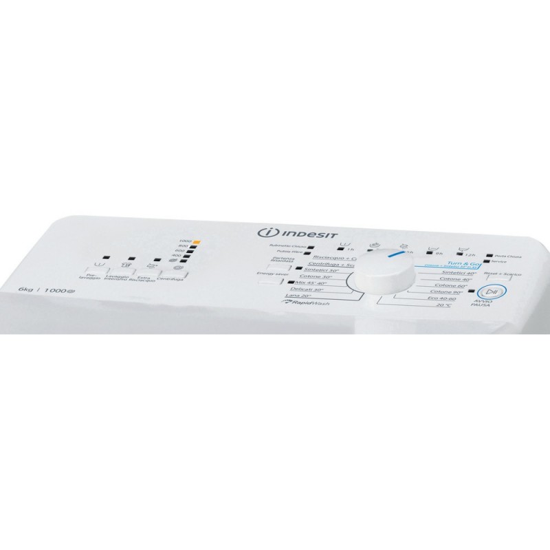 Indesit BTW L60300 IT N lavatrice Caricamento dall'alto 6 kg 1000 Giri min D Bianco