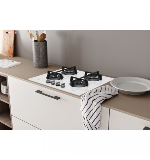 Indesit ING 61T WH hob White Built-in 59 cm Gas 4 zone(s)