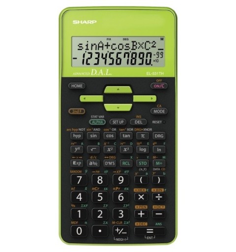 Sharp EL-531TH calculator Pocket Scientific Black, Green