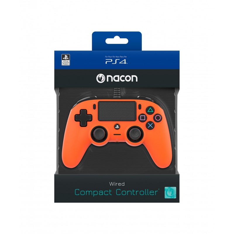 NACON PS4OFCPADORANGE Gaming Controller Orange Gamepad Analogue Digital PlayStation 4