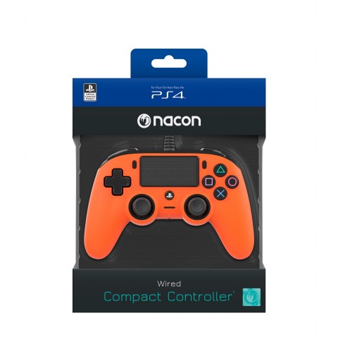 NACON PS4OFCPADORANGE periferica di gioco Arancione Gamepad Analogico Digitale PlayStation 4