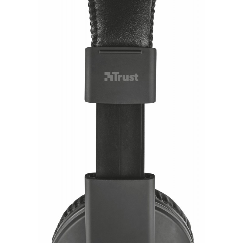 Trust 21662 auricular y casco Auriculares Alámbrico Diadema Llamadas Música Negro