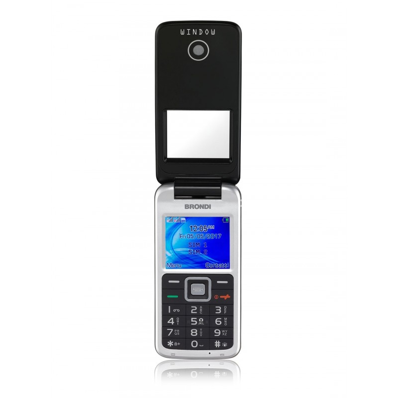 Brondi Window 4.5 cm (1.77") 78 g Black Feature phone