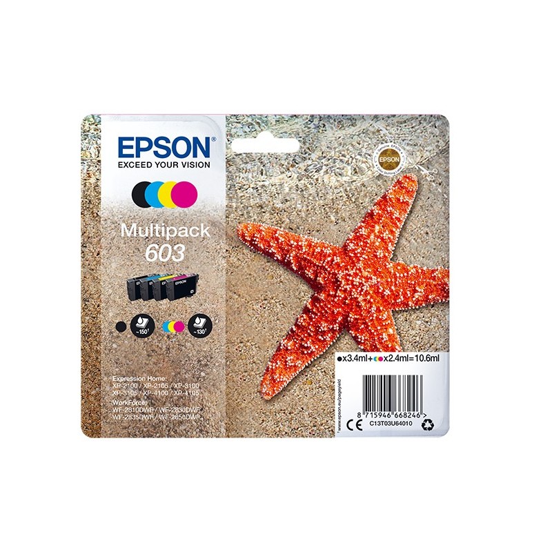 Epson C13T03U64020 ink cartridge 1 pc(s) Original Standard Yield Black, Cyan, Magenta, Yellow