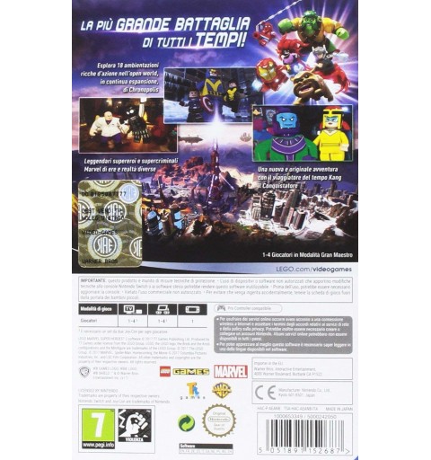 Warner Bros Lego Marvel Super Heroes 2, Nintendo Switch Standard Italian