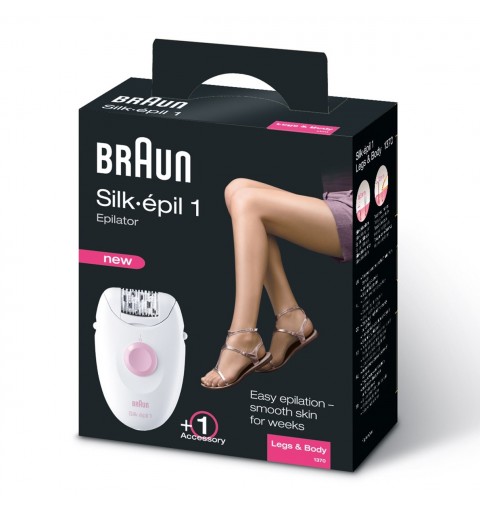 Braun Silk-épil 1 1370 Epilatore Donna a rete con 1 accessorio