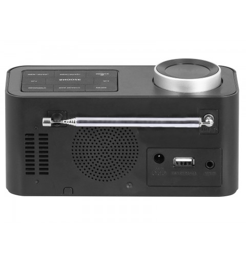 Trevi RC 80D6 DAB Portable Analog & digital Black, Silver