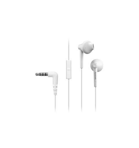 Panasonic RP-TCM55E Auricolare Cablato In-ear Musica e Chiamate Bianco