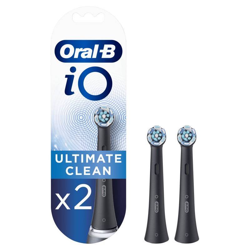 Oral-B iO Ultimate Clean iO Testine Di Ricambio Ultimate Clean Nere. 2 Pezzi Oral-B iO Ultimate Clean iO Testine Di Ricambio Ultimate Clean Nere. 2 Pezzi