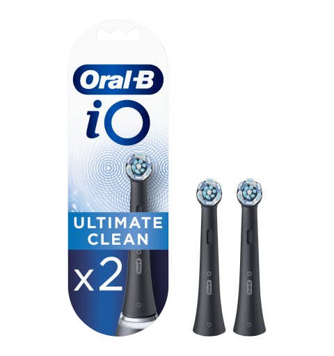 Oral-B iO Ultimate Clean 80335625 tête de brosses 2 pièce(s) Noir