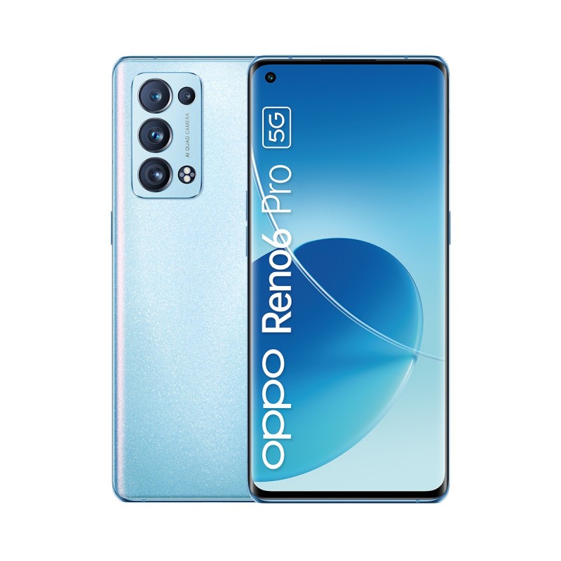 OPPO Reno 6 Pro Smartphone 5G, Qualcomm 870, Display 6.55" FHD+ AMOLED 90Hz, Quadrupla fotocamera 50+16+13+2MP & AI Highlight