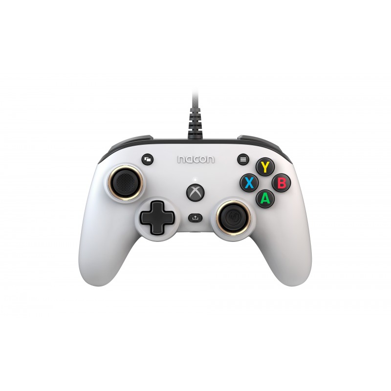 NACON Pro Compact Controller Blanc USB Manette de jeu Xbox One, Xbox Series S, Xbox Series X