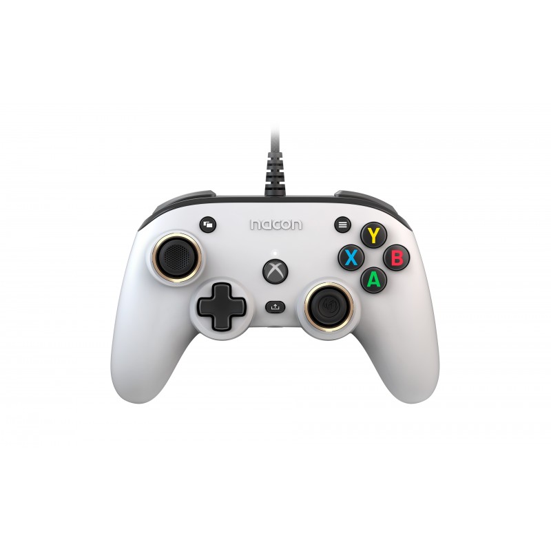 NACON Pro Compact Controller Bianco USB Gamepad Xbox One, Xbox Series S, Xbox Series X