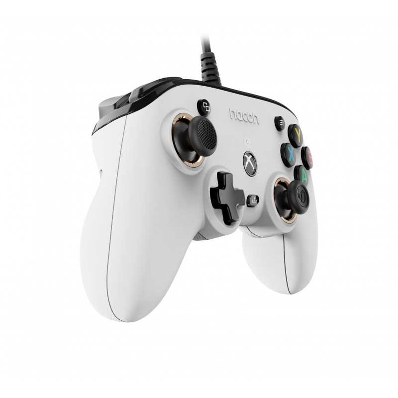 NACON Pro Compact Controller Blanc USB Manette de jeu Xbox One, Xbox Series S, Xbox Series X