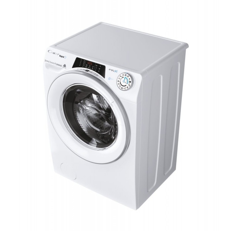 Candy RapidÓ ROW4964DWMSE 1-S machine à laver avec sèche linge Autoportante Charge avant Blanc D