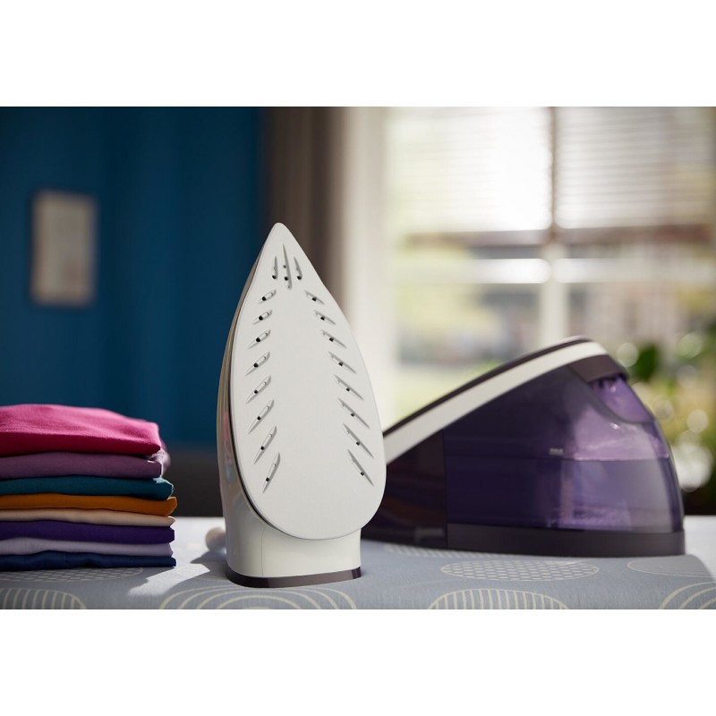 Philips HI5919 30 iron Steam iron Ceramic soleplate 2400 W Purple, White