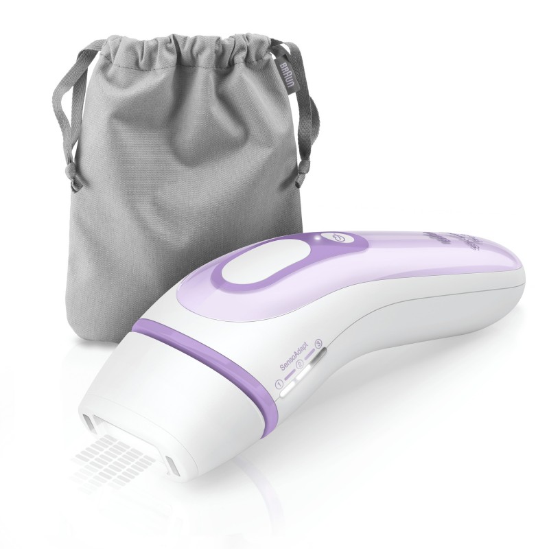 Braun Silk-expert Pro 3 PL3011 Epilatore A Luce Pulsata IPL Bianco E Lilla, Con Rasoio Venus Original E Custodia Esclusiva