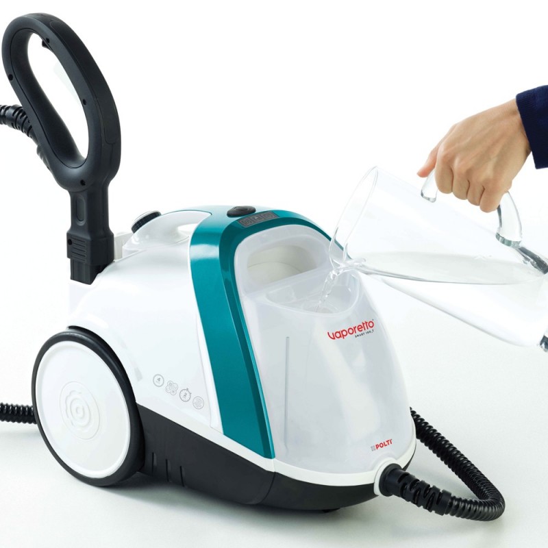 Polti Vaporetto Smart 100_T Cylinder steam cleaner 1500 W Blue, White