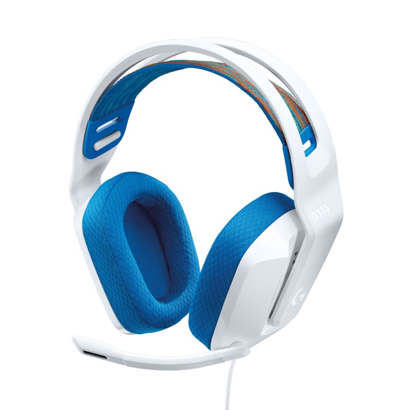 Logitech G G335 Wired Gaming Headset Auricolare Cablato A Padiglione Giocare Bianco