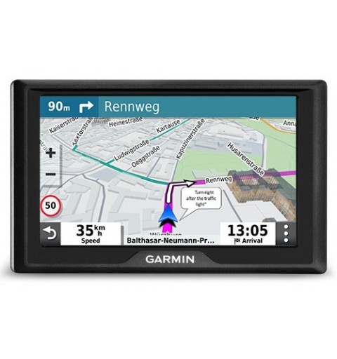 Garmin Drive 52 & Live Traffic navegador Portátil Fijo 12,7 cm (5") TFT Pantalla táctil 170,8 g Negro