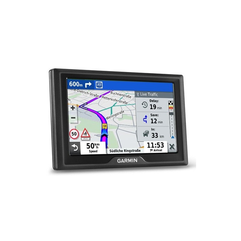 Garmin Drive 52 & Live Traffic navegador Portátil Fijo 12,7 cm (5") TFT Pantalla táctil 170,8 g Negro