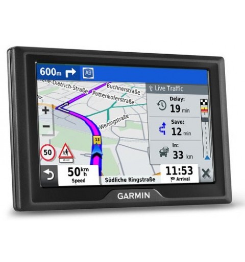 Garmin Drive 52 & Live Traffic navegador Portátil Fijo 12,7 cm (5") TFT Pantalla táctil 170,8 g Negro