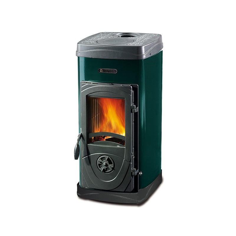 La Nordica Super Max stove Freestanding Firewood Green