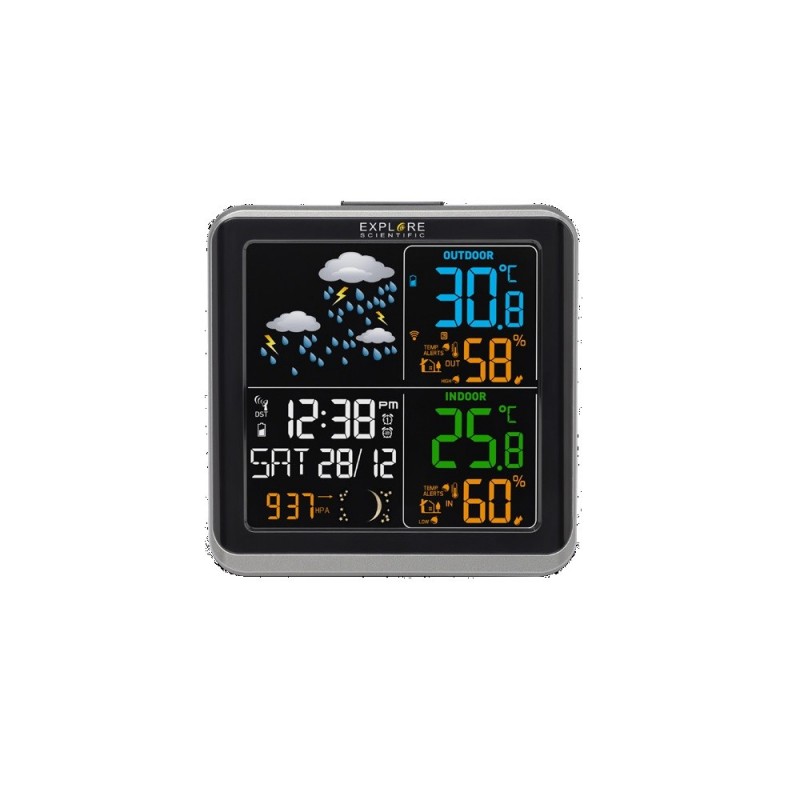 Explore Scientific WSH-4008C digital weather station Black AC