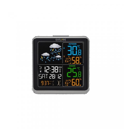 Explore Scientific WSH-4008C digital weather station Black AC