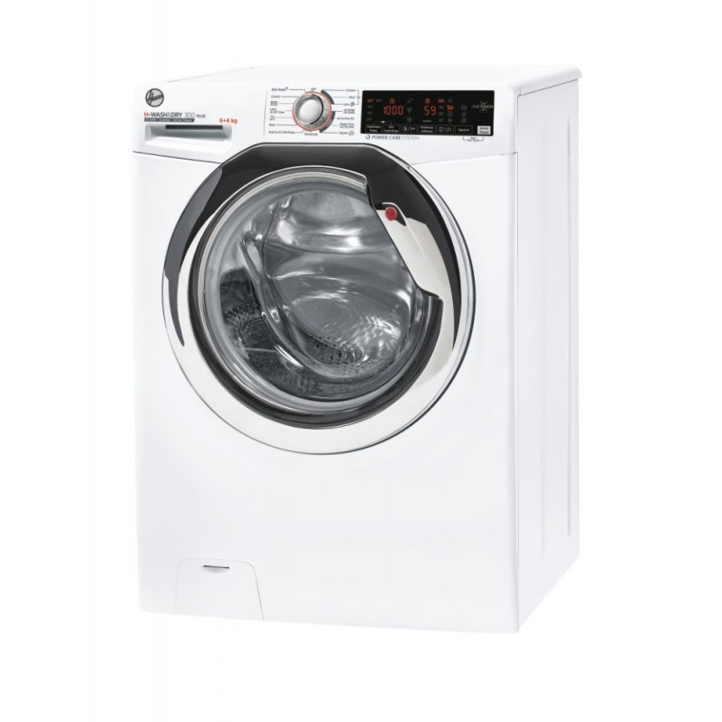 Hoover H-WASH 300 PLUS H3DS4464TAMCE-11 lavasciuga Libera installazione Caricamento frontale Bianco E