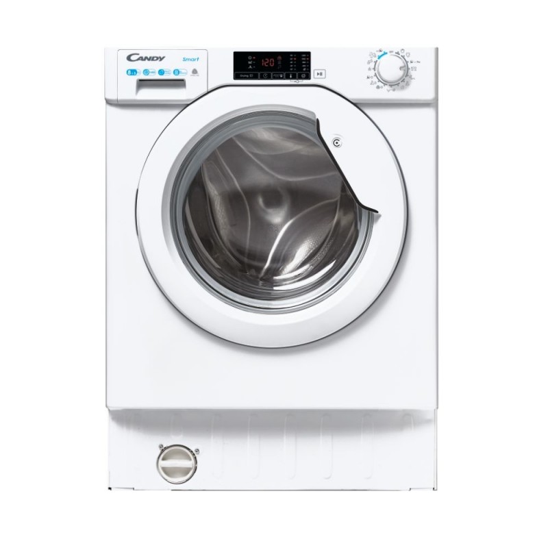 Candy CBD 485D1E 1-S machine à laver avec sèche linge Intégré (placement) Charge avant Blanc E