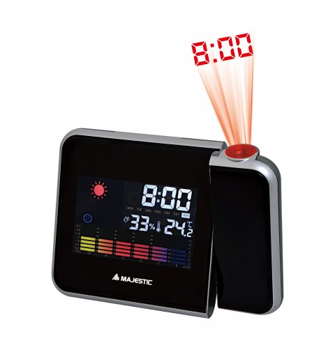 New Majestic WT-229 Digital alarm clock Black