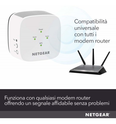 Netgear EX3110 Transmisor y receptor de red Blanco 10, 100, 300 Mbit s