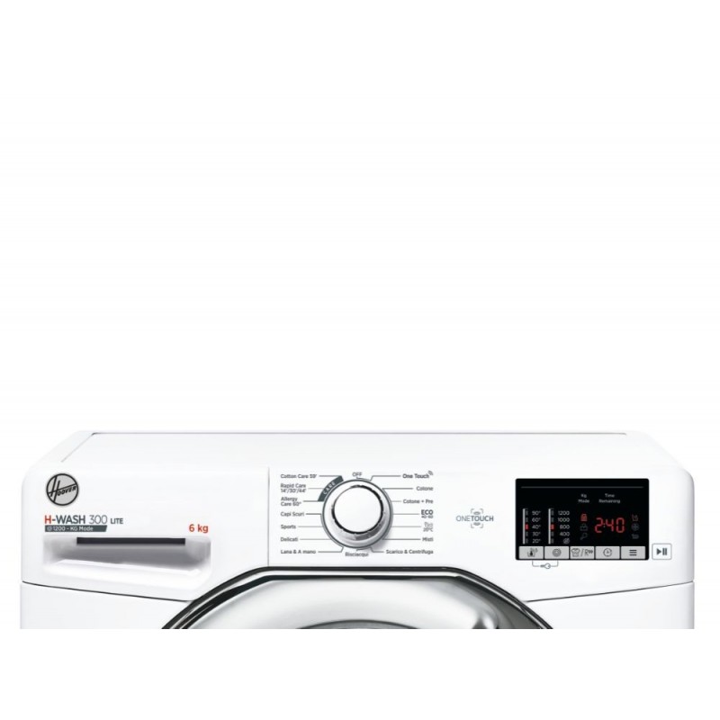 Hoover H-WASH 300 LITE H3W34 262DCE-11 lavatrice Caricamento frontale 6 kg 1200 Giri min D Bianco