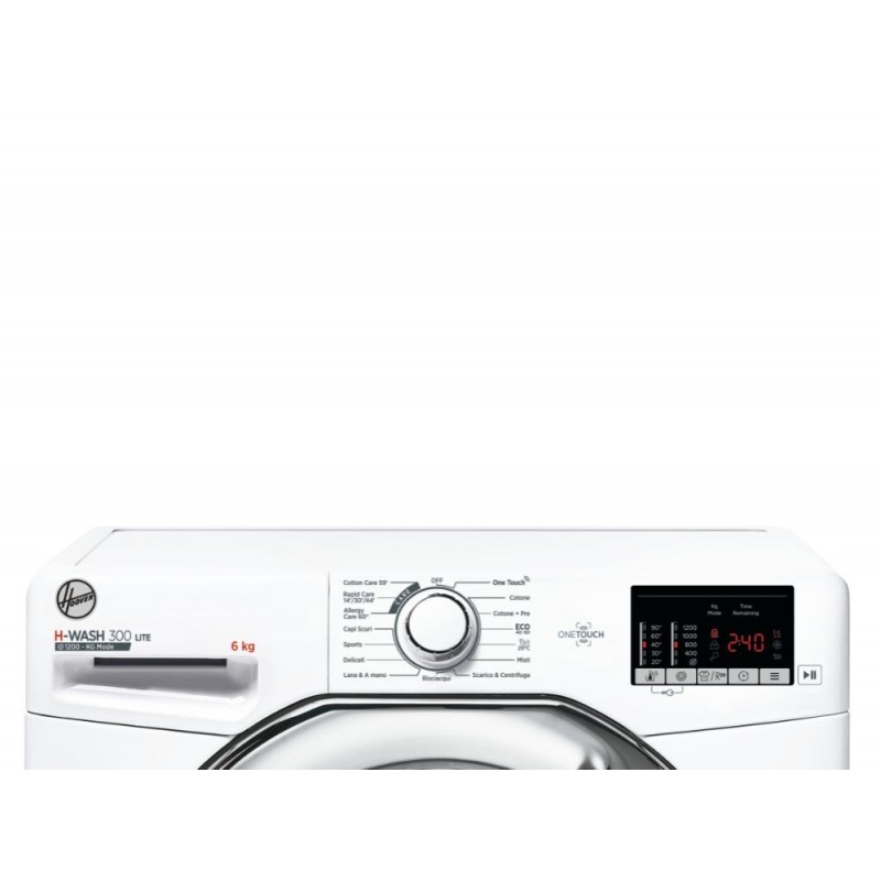 Hoover H-WASH 300 LITE H3W34 262DCE-11 washing machine Front-load 6 kg 1200 RPM D White