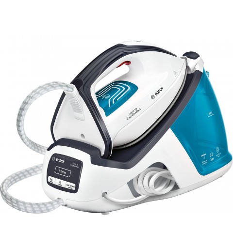 Bosch Serie 4 TDS4050 estación plancha al vapor 2400 W 1,4 L Suela Ceranium Glissée Azul, Blanco